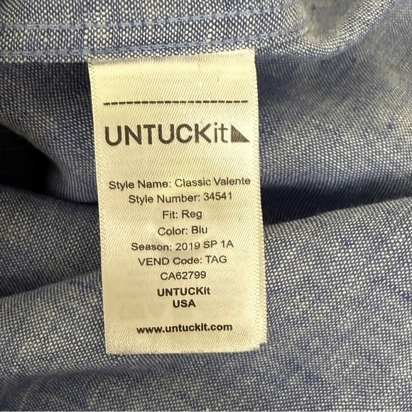 Untuckit - Wrinkle-Resistant Short-Sleeve Linen Valente Shirt | XXL - Picture 9 of 10